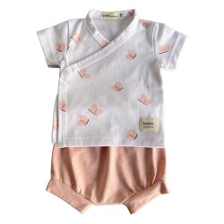 Primera Puesta Manga Corta Butterfly de Beltin Newborn.